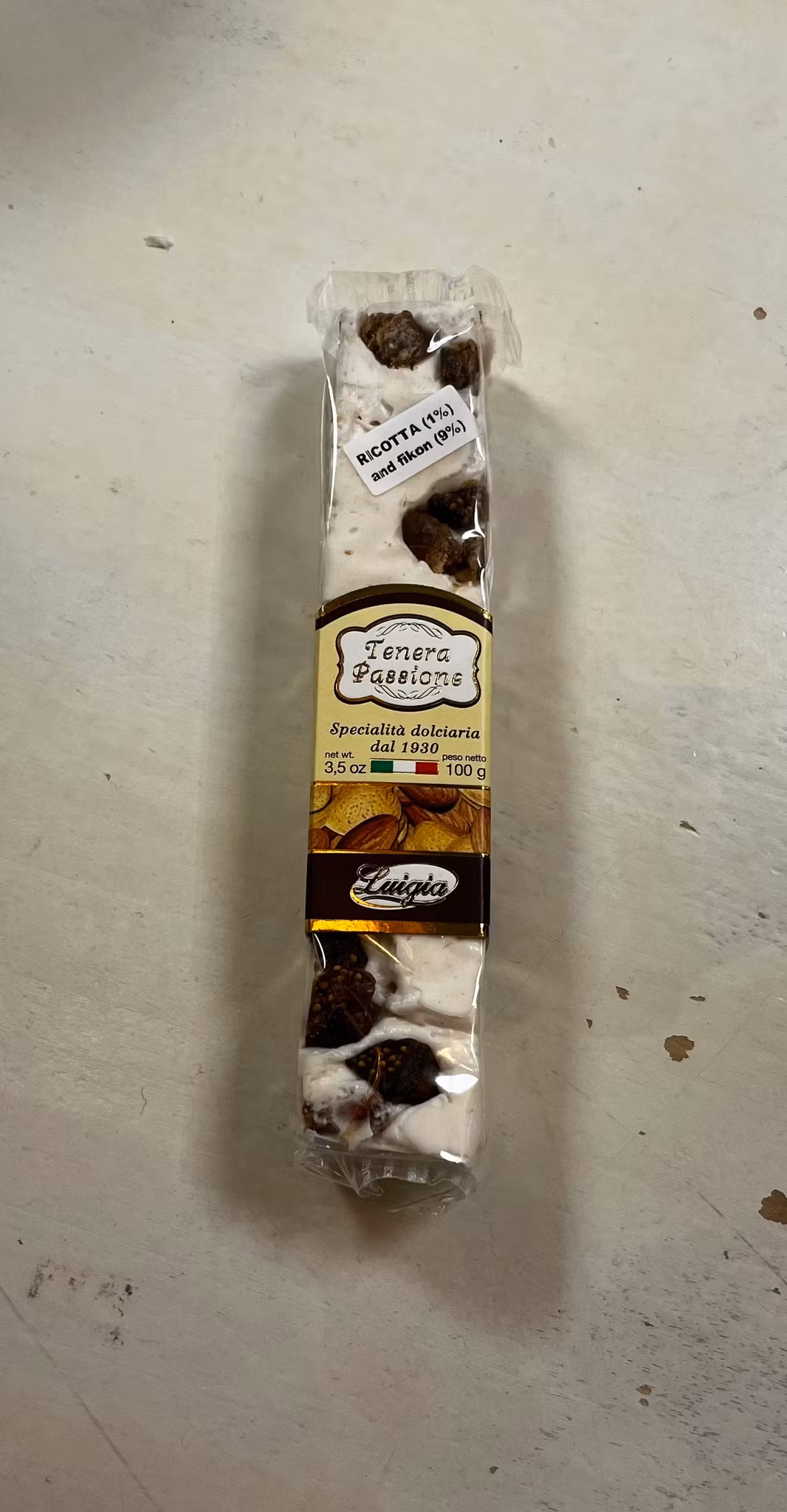 Mjuk Nougat RICOTTA med fikon (Innehåller MANDEL)