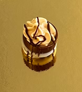 Karamell frozen yoghurt