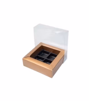 Brons Pralin ask 4 bitar