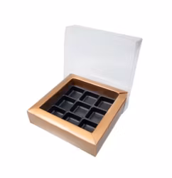 Brons Pralin ask 9bitar