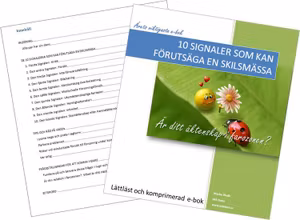 Handbok: 10 Signaler på Skilsmässa