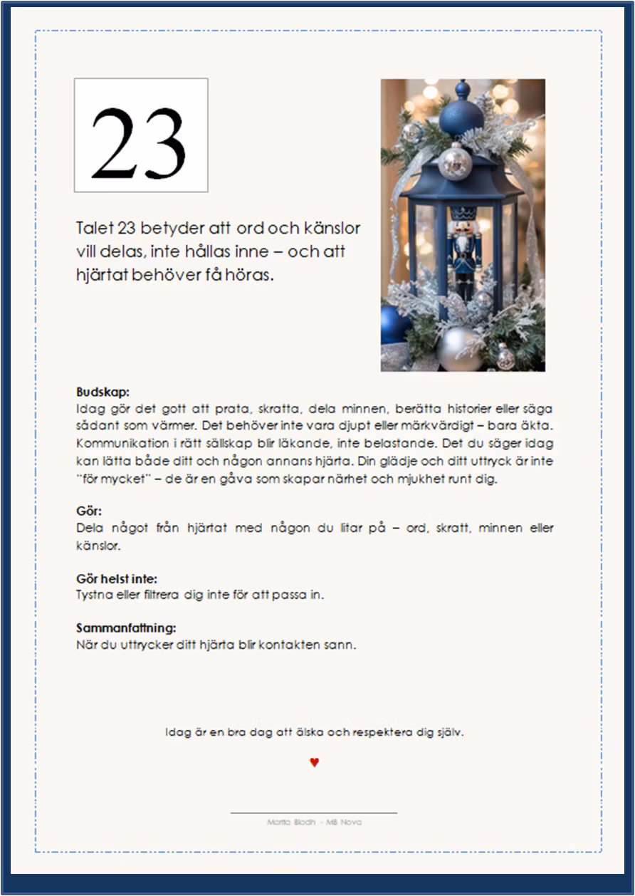 Andlig Almanacka December 2025