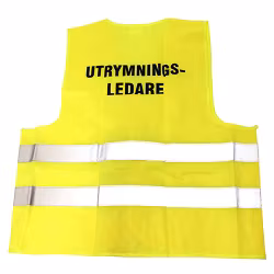 Väst Utrymningsledare, gul