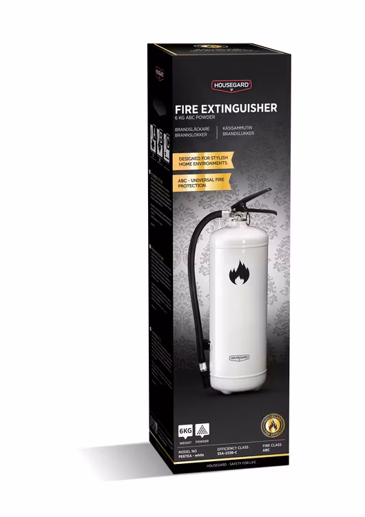 Design by Housegard 6 kg pulversläckare, vit