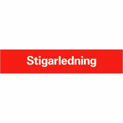 Brandskylt Stigarledning plast