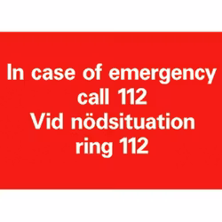 Vid Nödsituation Ring 112 A5