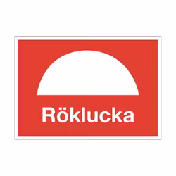 Röklucka A5 skylt