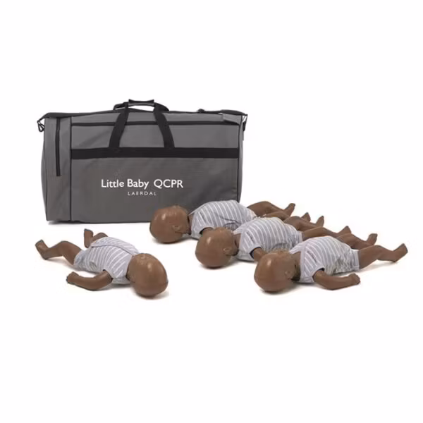Little Baby QCPR 4-pack HLR Docka Mörk