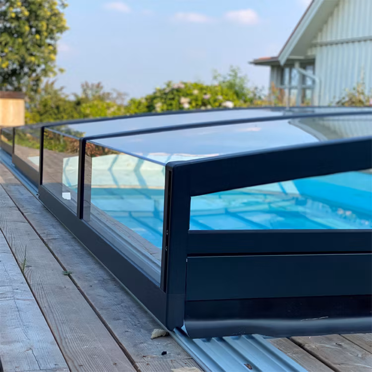 Förmontering pooltak Leia 4 sektioner