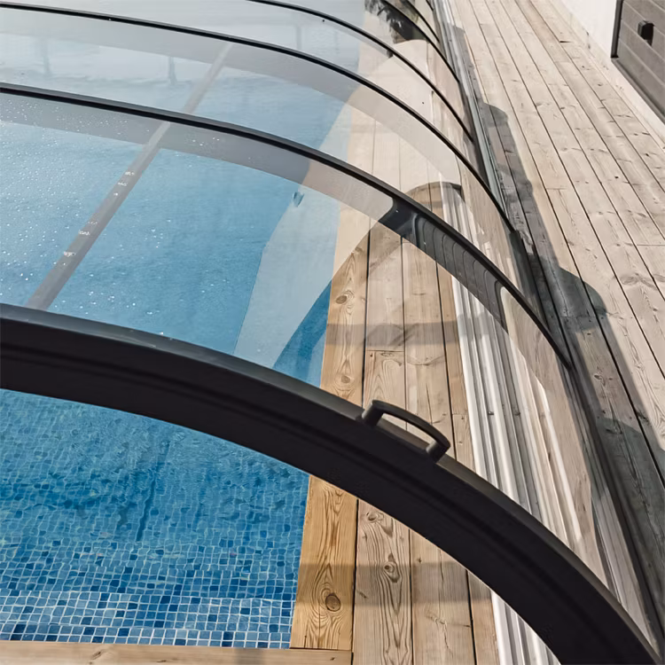 Förlängningsskena till pooltak Nova Comfort 5 sektioner