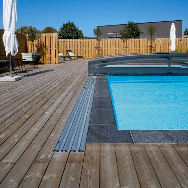 Pooltak Leia Boxtak 3x6 med trädäck