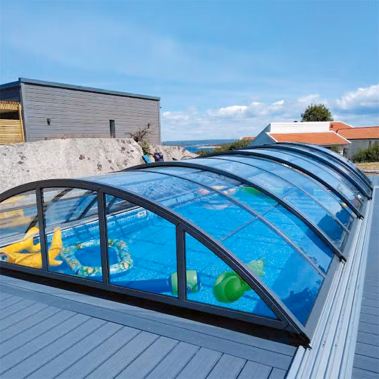 Pooltak Orbit med komfortskenor i aluminium