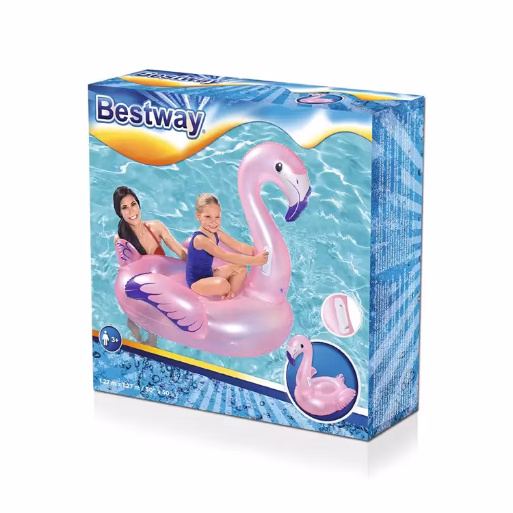 Badleksak Flamingo förpackning
