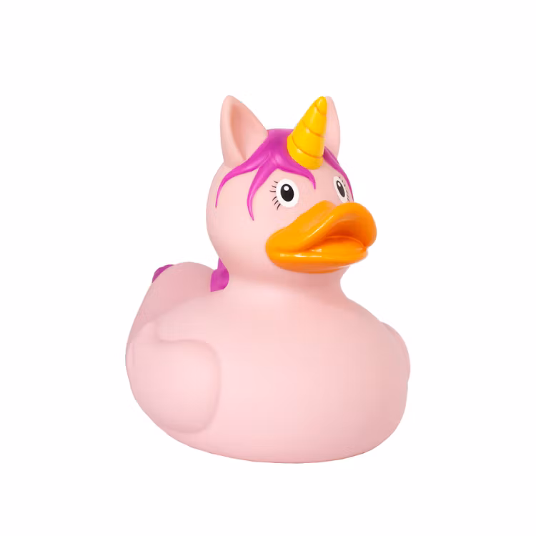Badanka Stor Rosa Unicorn Profil vänster