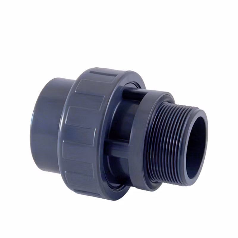 PVC union, 50 mm x 1½"