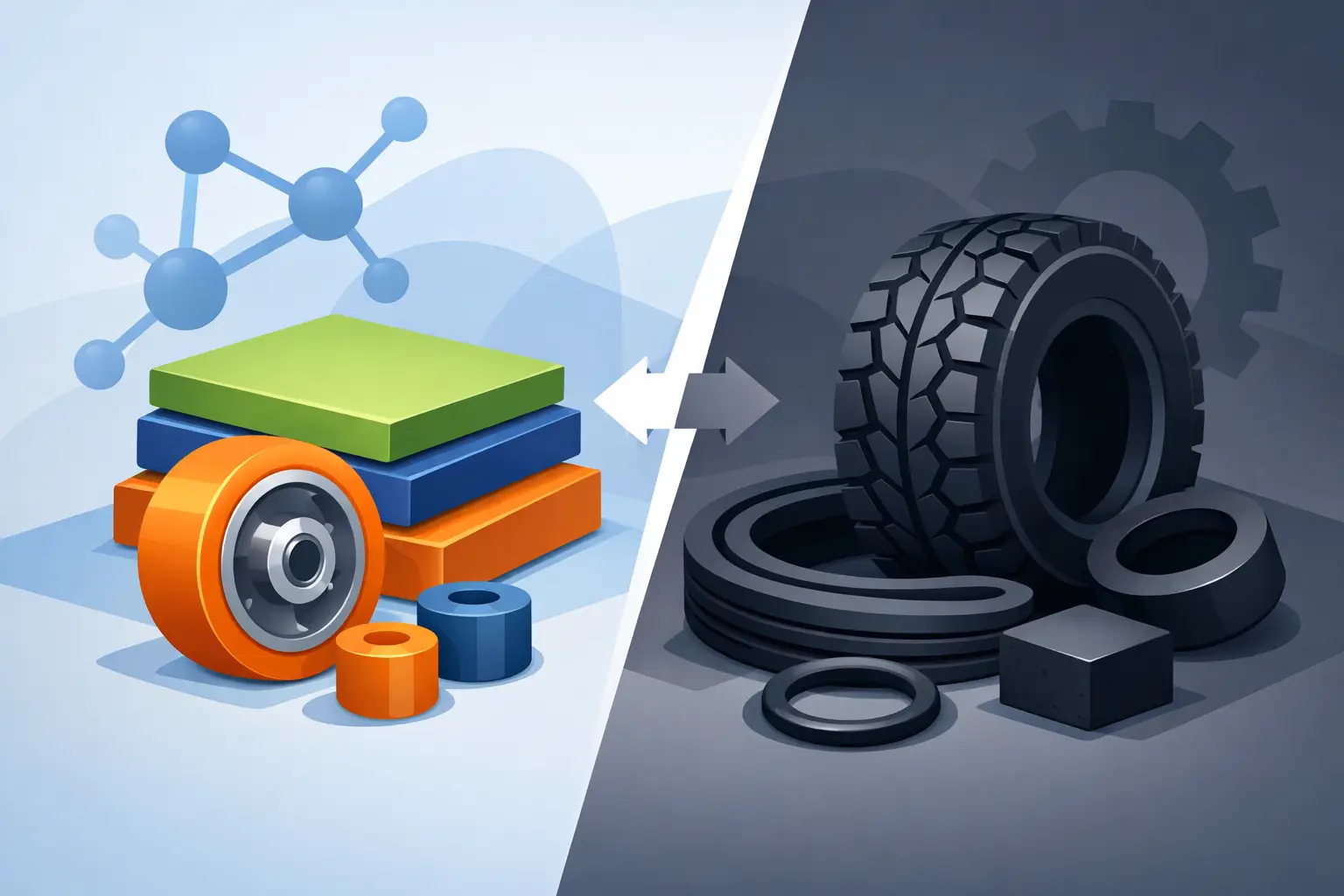 Polyurethane Versus Rubber: Which Fits the Job?