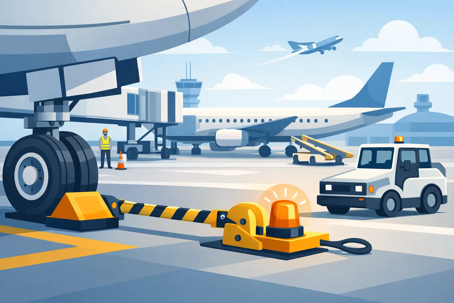 Best GSE Parking Restraints for Safer Ramp Work
