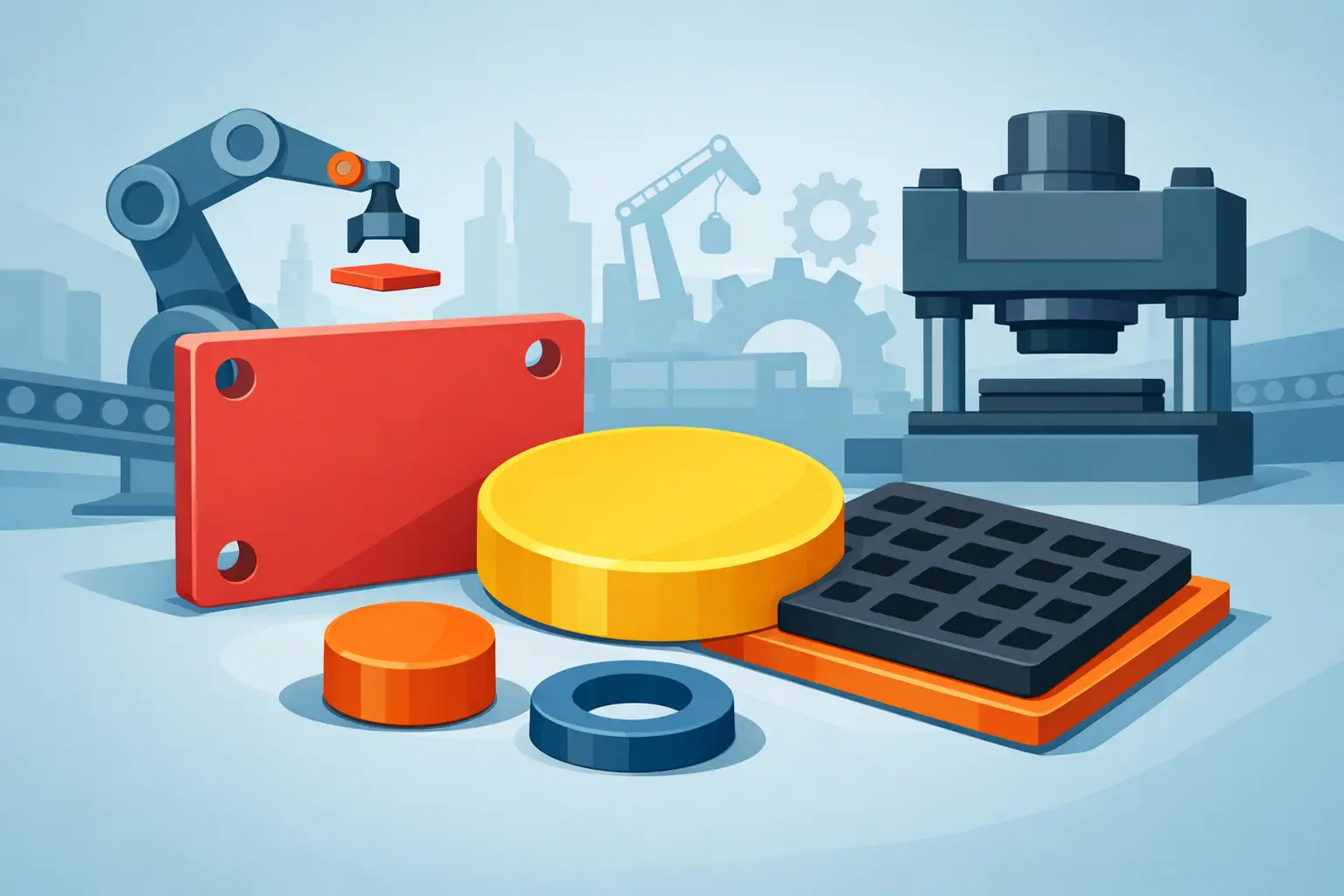 Custom Polyurethane Plates for Demanding Work