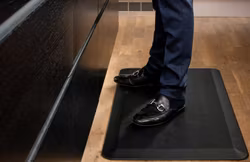 Home-Step Ergonomic mat in Polyuretan svart 51x121cm