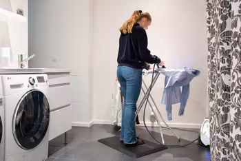 Home-Step Ergonomiskmatta i Polyuretan svart 51x76cm