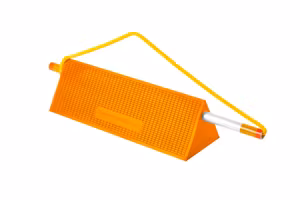 Mark 3 widebody aircraft chock handle & rope
