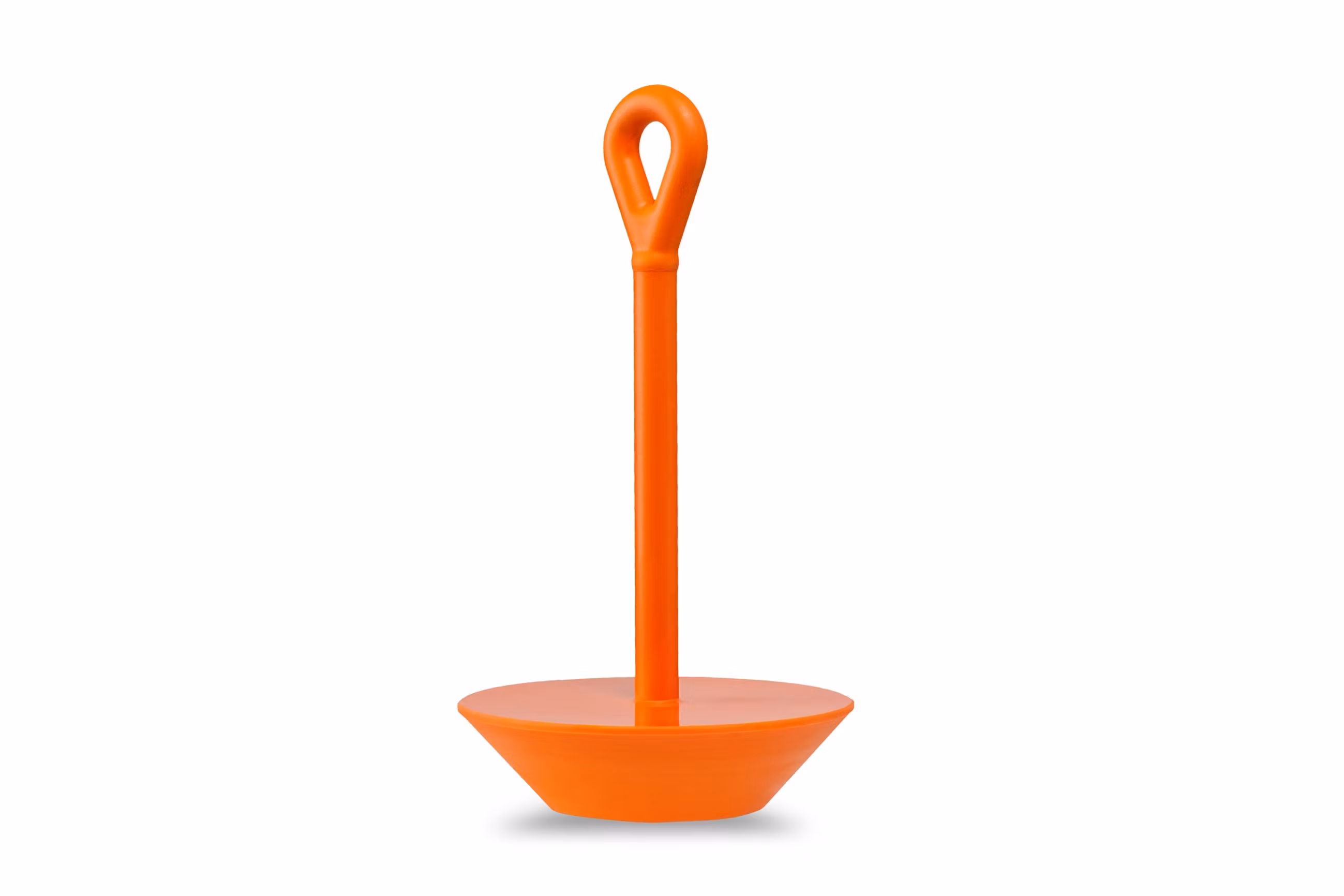 Plate anchor Softdish in solid polyurethane Orange
