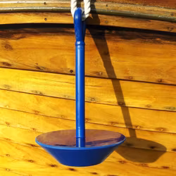 Plate anchor Softdish in solid polyurethane Blue
