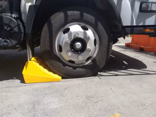 Wheel Chocks Trucks. Caravans. Mining Haul Trucks