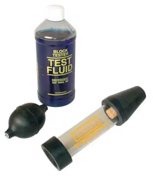 Cylinder head leakage tester for cooling systems