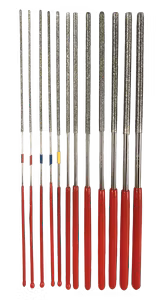 Diamond "micro" round file set 12 pieces