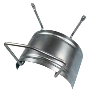 Wall hose holder, stainless steel