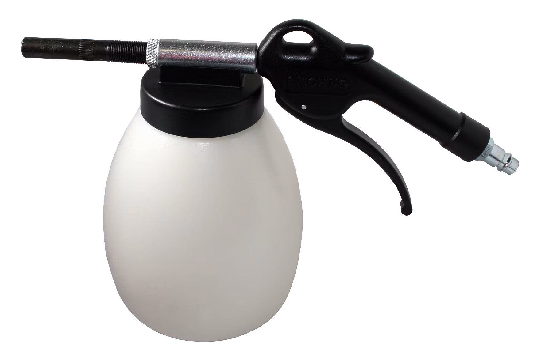 Sand blast gun with PVC-cup