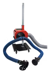 Aspirator for exhausts smokes with double tube kit