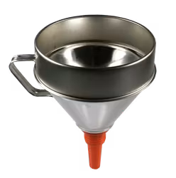 100161 Funnel out of thick walled tin plate