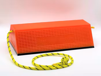 Roll Chock 3  Cable Drum Stopper Orange/Yellow