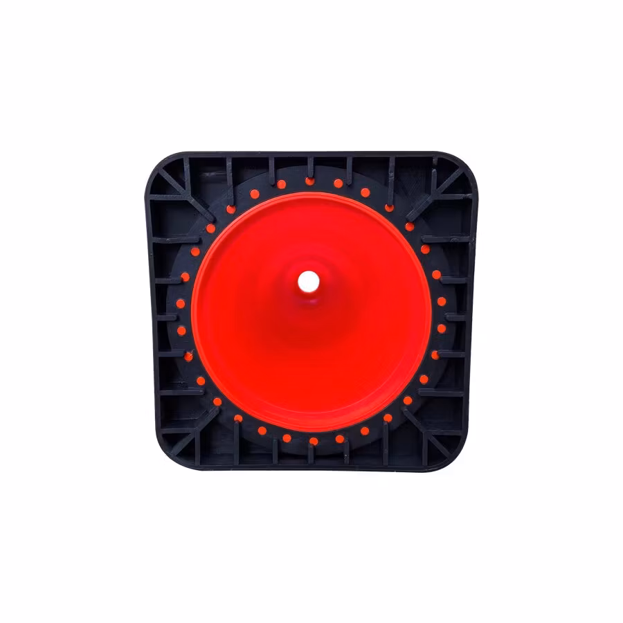 Traffic cone 75 cm orange with 2 reflective tapes RA2