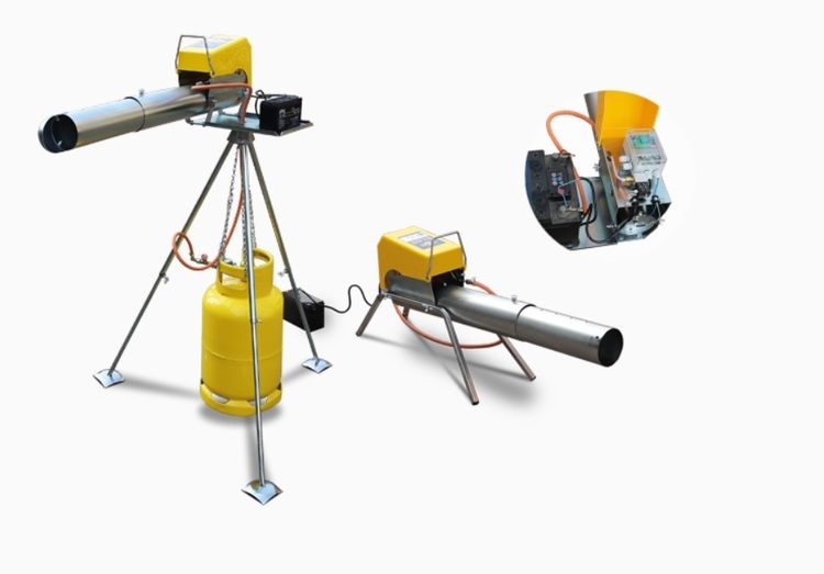 Gaskanon – fågelskrämma elektronisk, MED ELLER UTAN STATIV