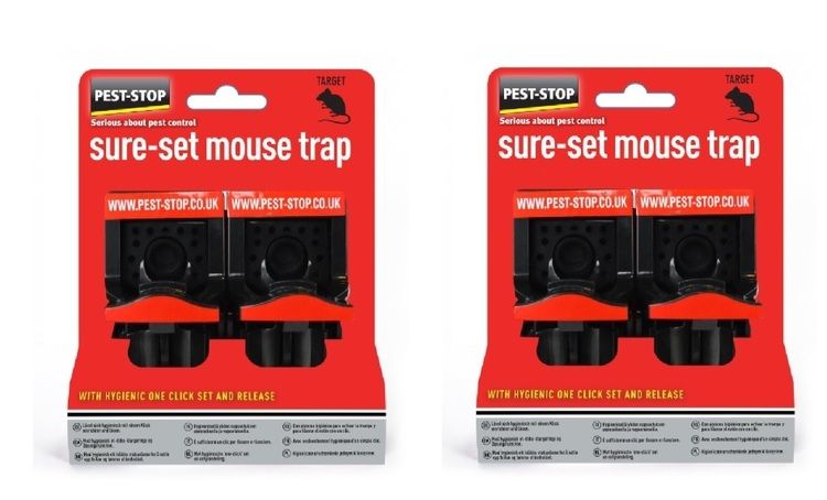 Musfälla 2 pack x 2st, lätt att använda, Sure set. Mängdrabatt