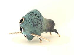 Bull with holes