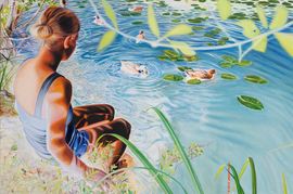 Girl with Ducks