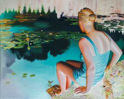 Girl & Water Lilies
