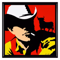 Vaquero Osborne fondo rojo
