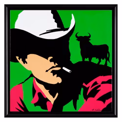 Vaquero Osborne fondo verde