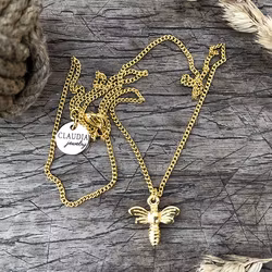 Halsband med bi, guld