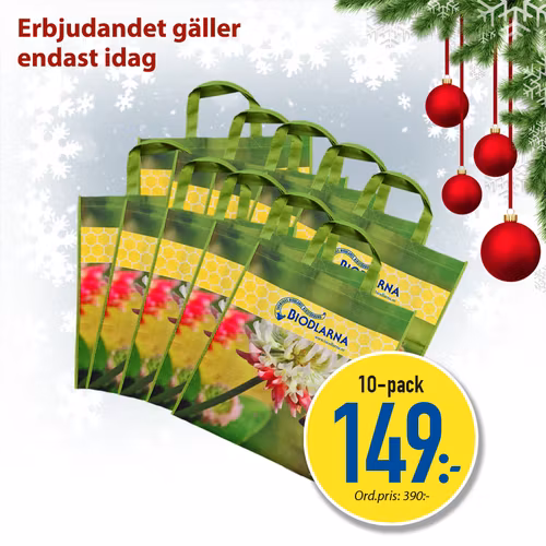 Adventserbjudande - Tygkasse 10-pack