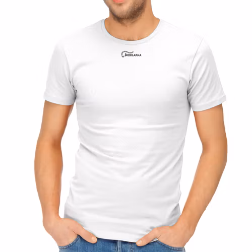 Vit T-shirt med logo