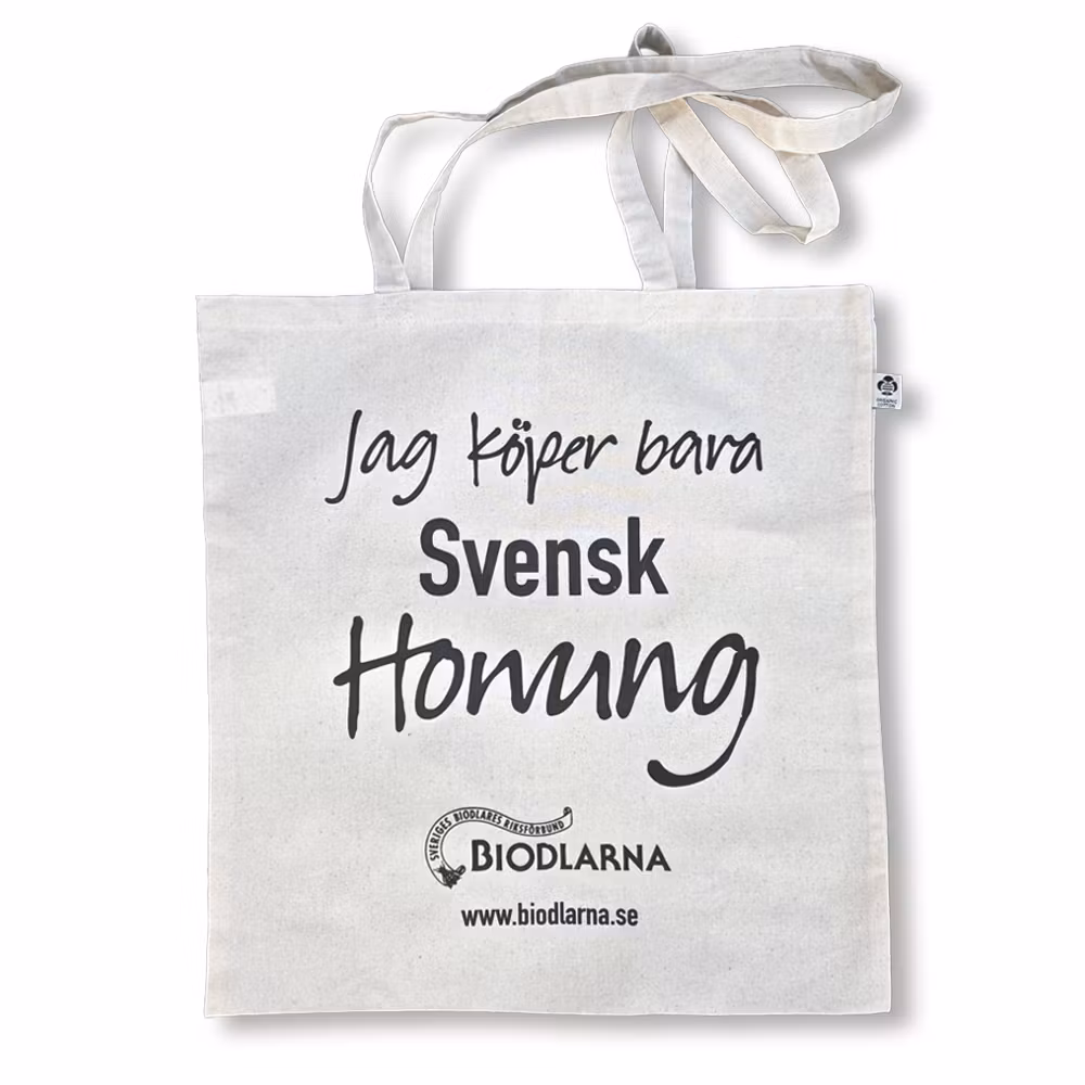 Tygkasse - Jag köper bara svensk honung