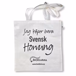Tygkasse - Jag köper bara svensk honung