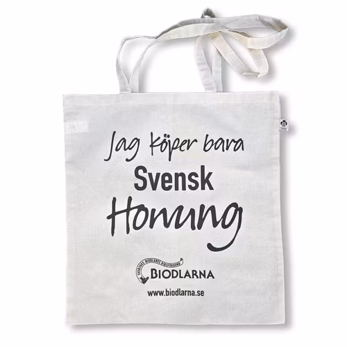 Tygkasse - Jag köper bara svensk honung