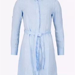 W Linen Flare Long Shirt